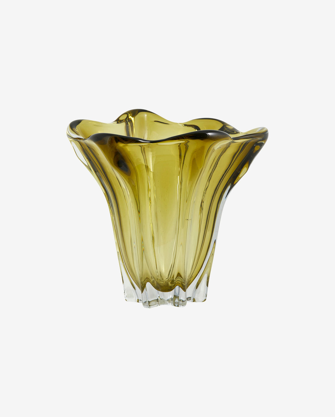 Masta glasvas - H22 cm - grön