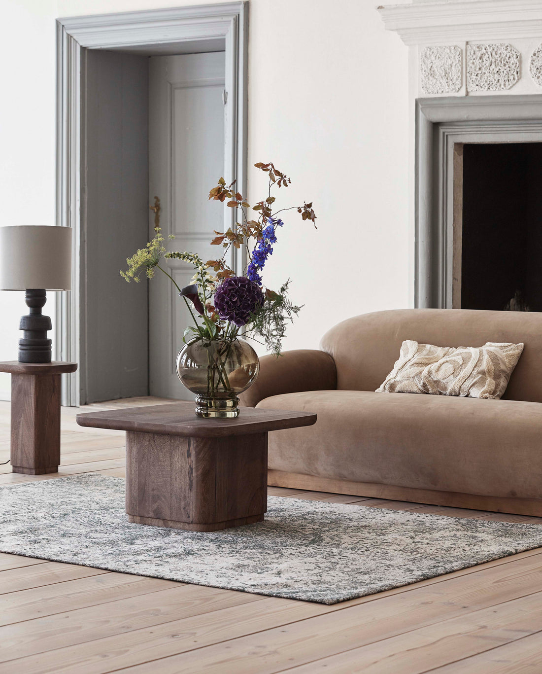 Aria Jacquard Woven Rug - 160x240 cm - Grön/beige