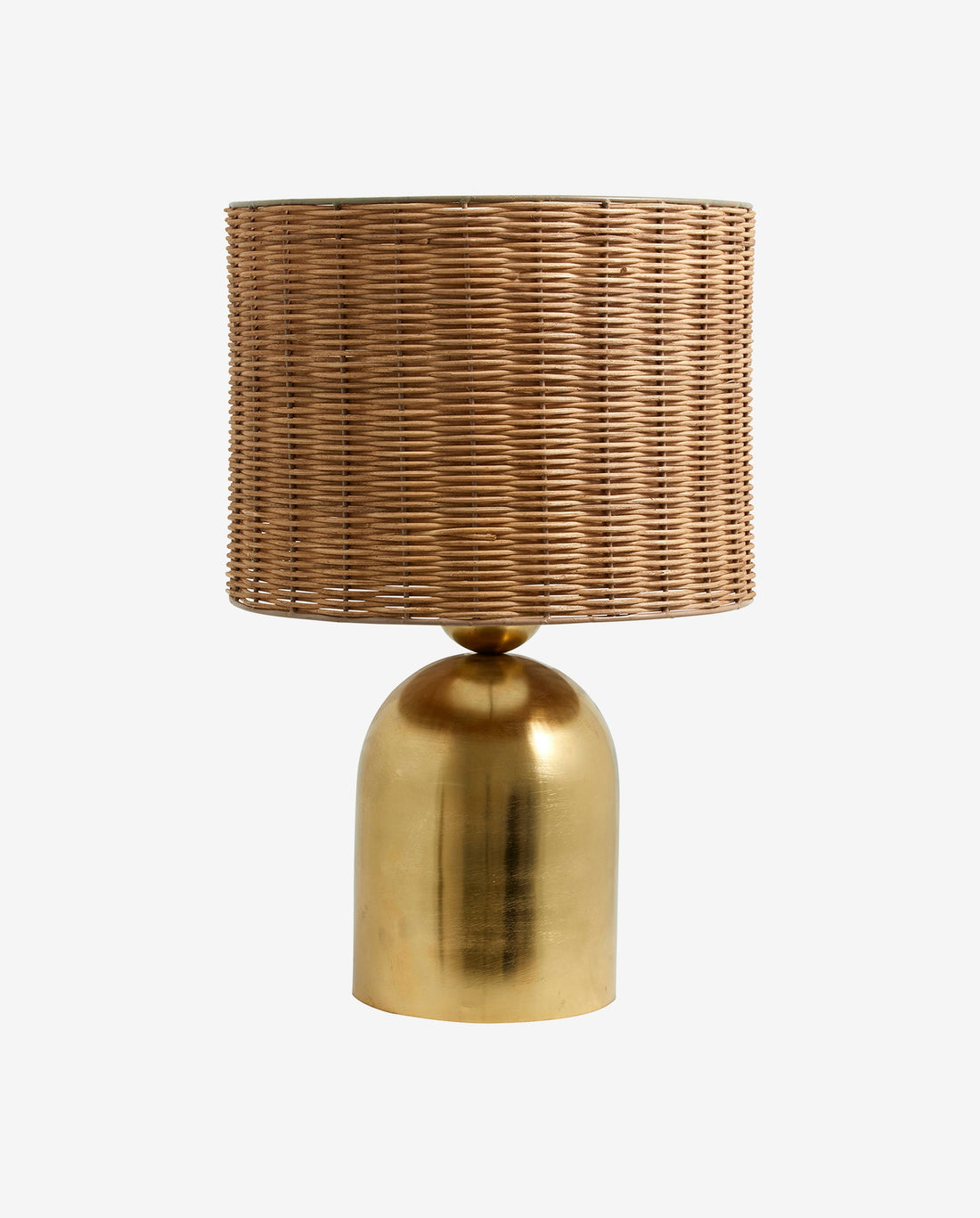 Basti bordslampa - H51 cm - natur/mässing