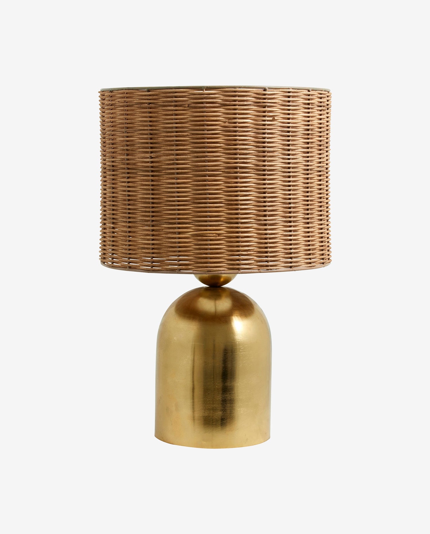 Basti bordslampa - H51 cm - natur/mässing
