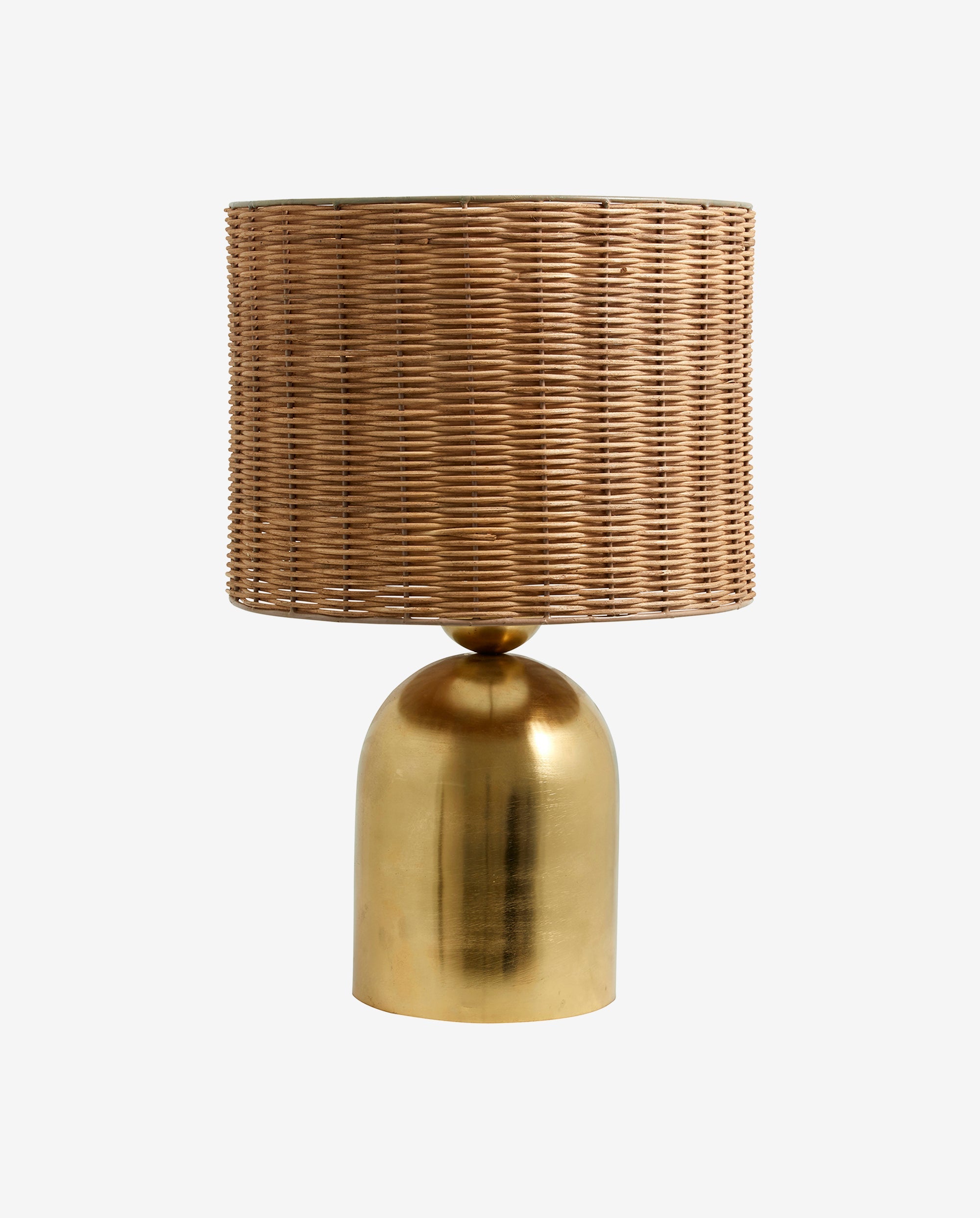 Basti bordslampa - H51 cm - natur/mässing