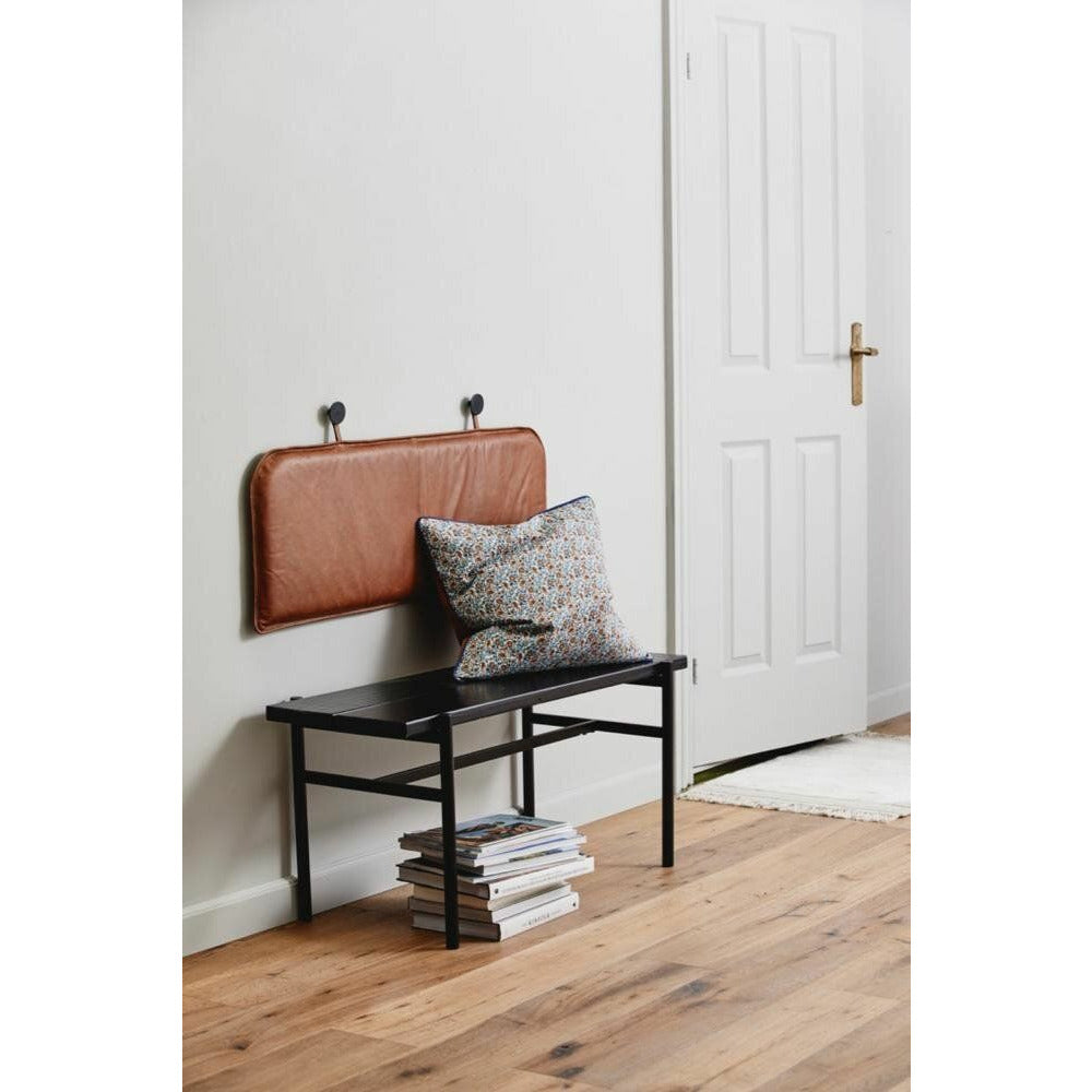 Nordal Ticino Bed War / Back Cand in Leather - 100 cm - Brown