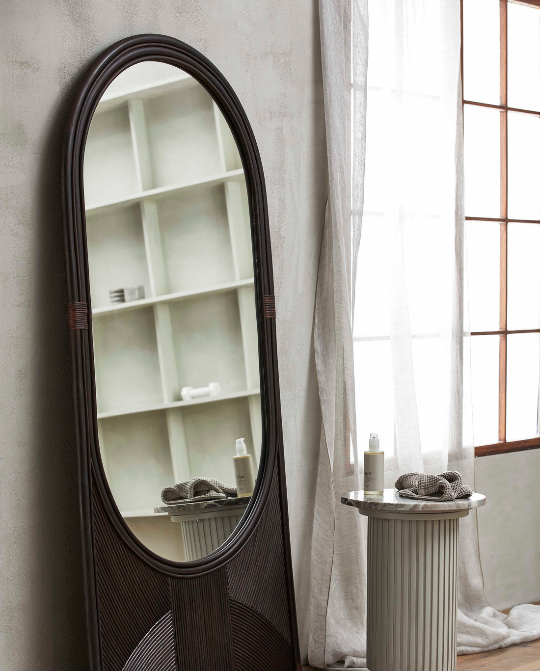 Nordal Tura Mirror, L, Brown