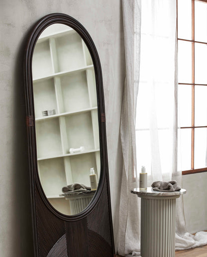 Nordal Tura Mirror, L, Brown