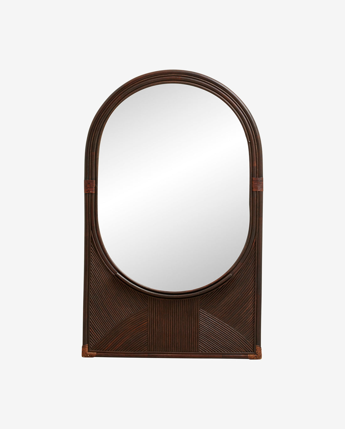 Tura Mirror med träram - 140x85 cm - brun