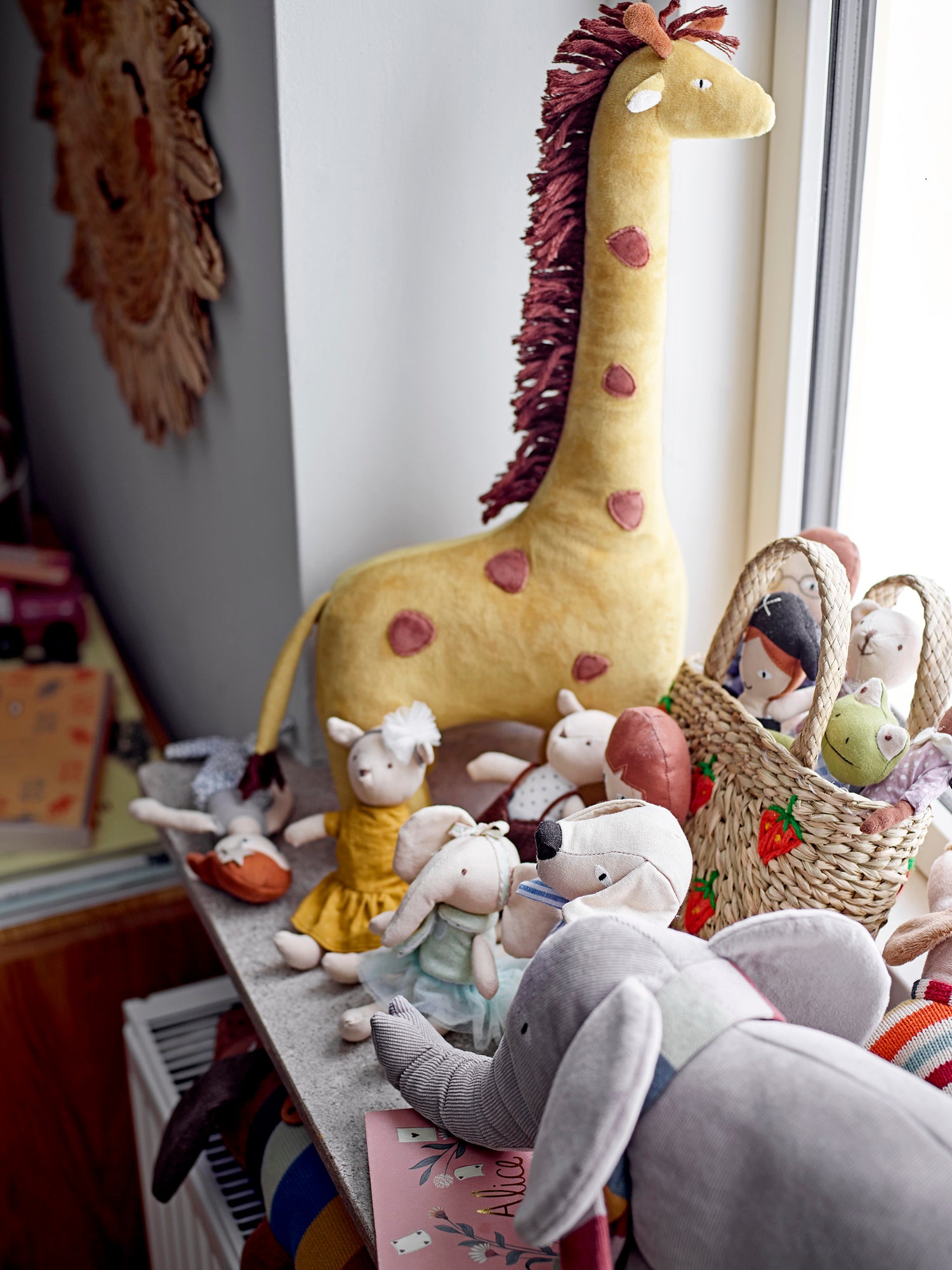 BLOOMINGVILLE MINI - Animal friends Dukke, Gul, Bomuld - BLOOMINGVILLE MINI - DesignGaragen.dk