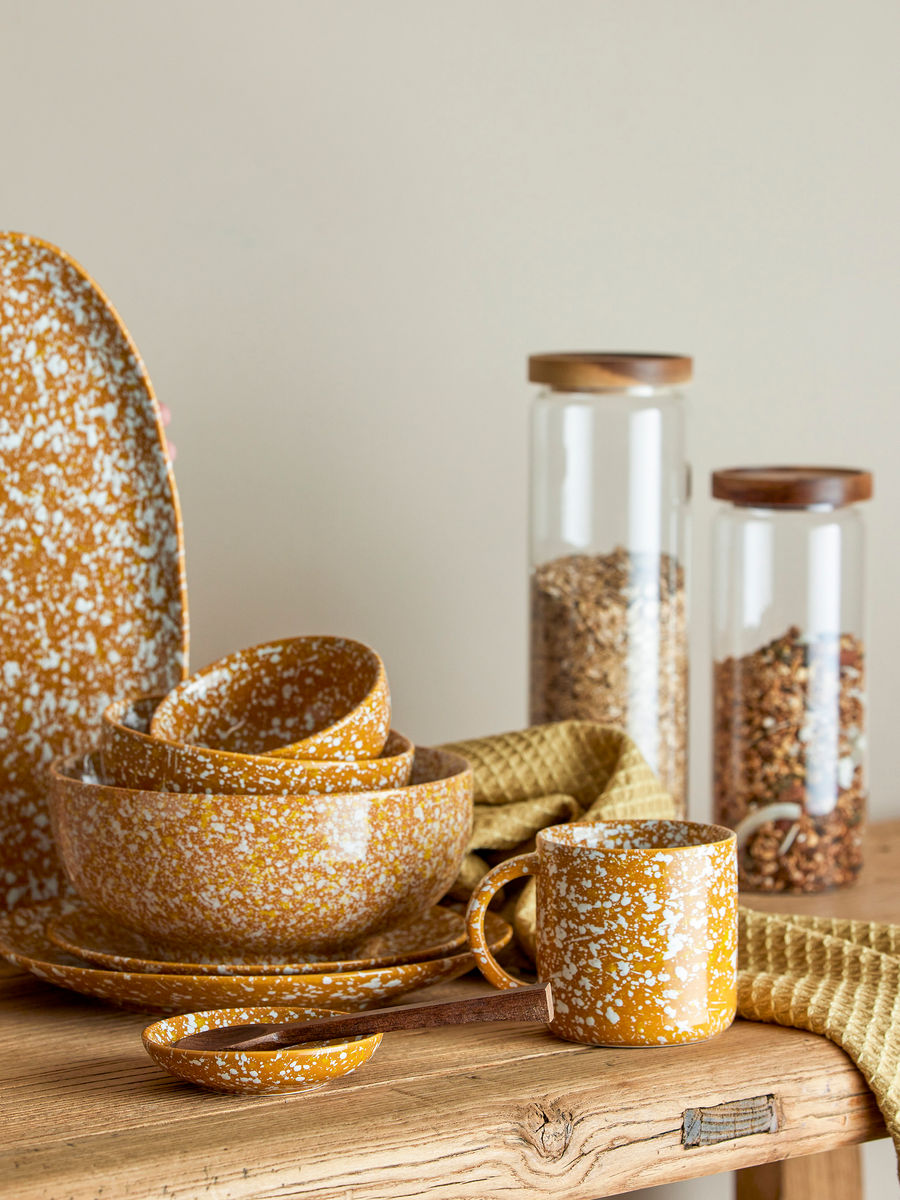 Bloomingville Carmel serveringsrätt, brun, stengods