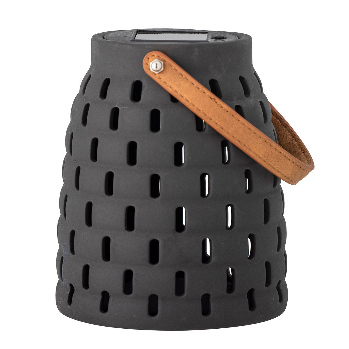 Bloomingville Treillis solcell lyktor, svart, stengods