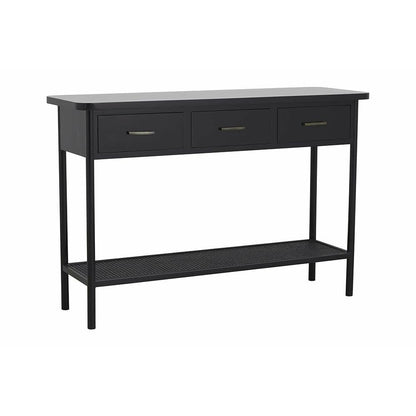 Nordal Arda Console Table i trä med 3 lådor - 120x40 - svart