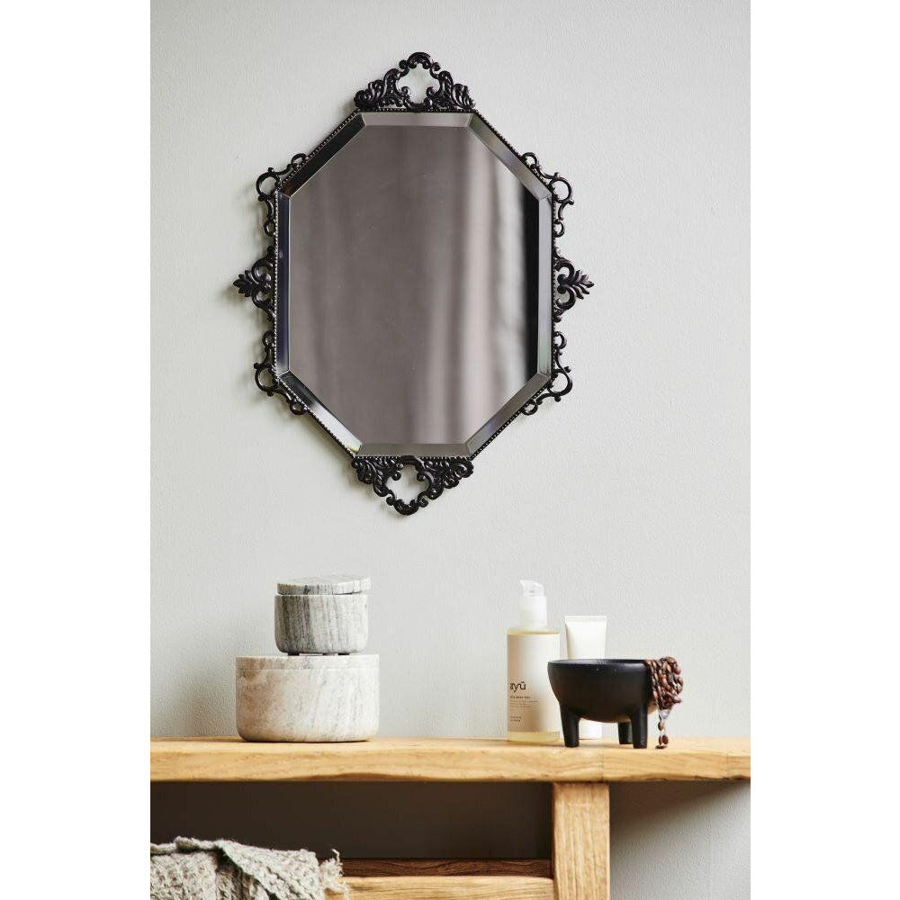 Nordal LARUS spegel - 50x39 cm - svart