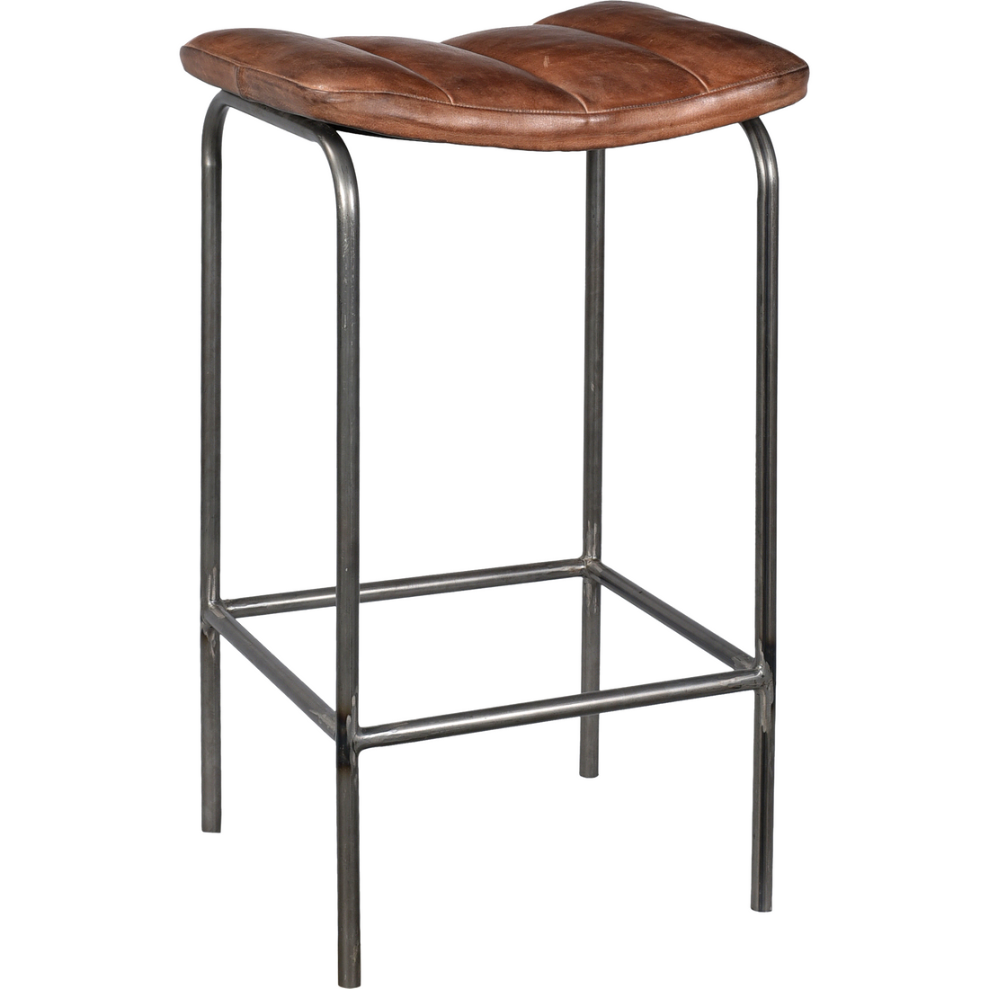 Trademark Living Brooklyn barstol med läder sits