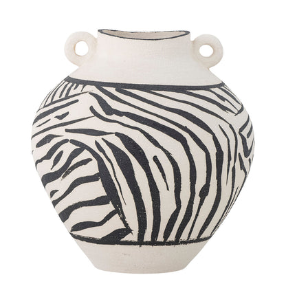 Bloomingville Togo Vase, svart, stengods