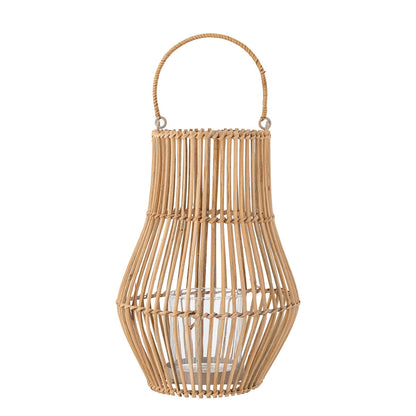 Creative Collection Rae Lantern w/Glass, Nature, Rattan