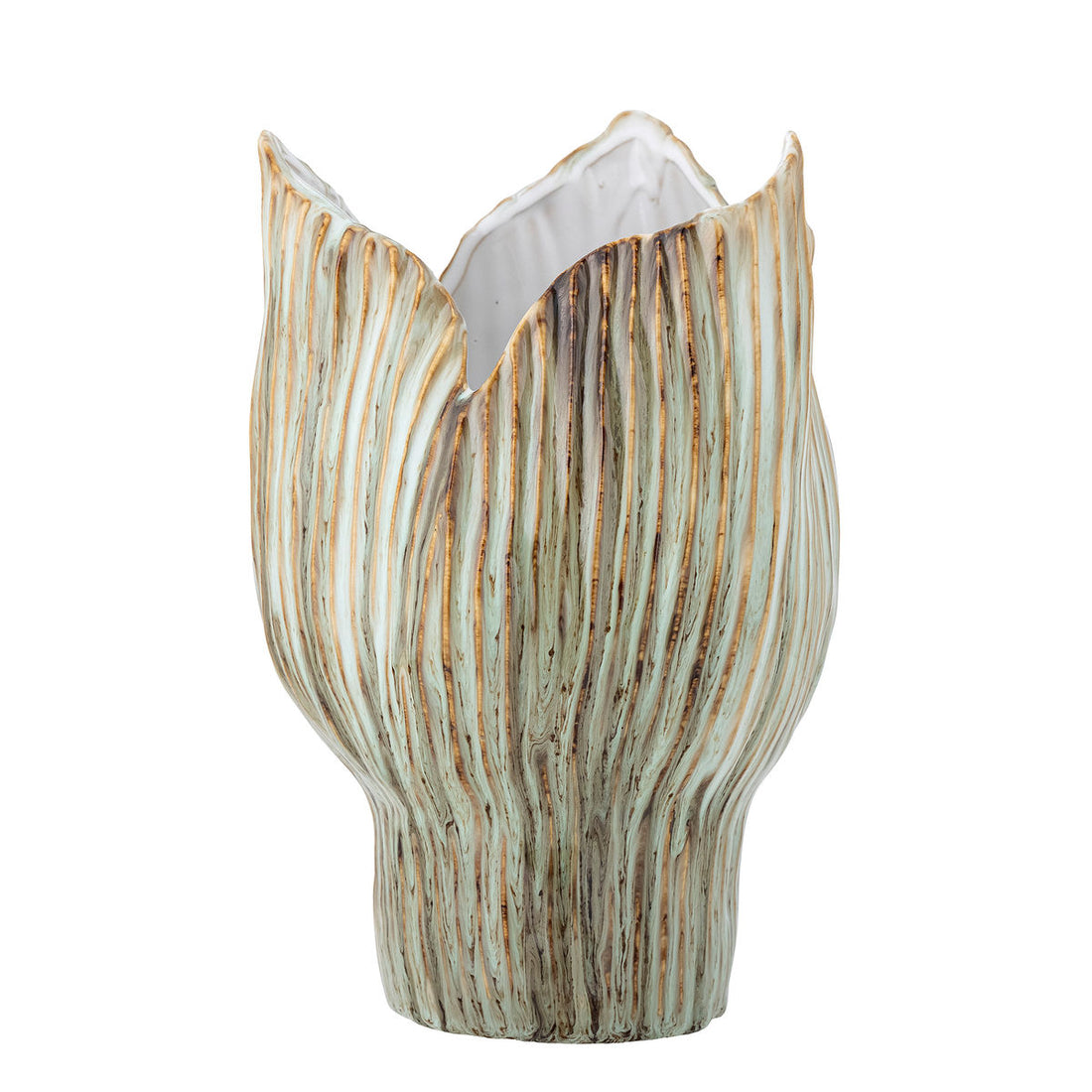 Bloomingville Mahira Vase, Grøn, Stentøj - Bloomingville - DesignGaragen.dk