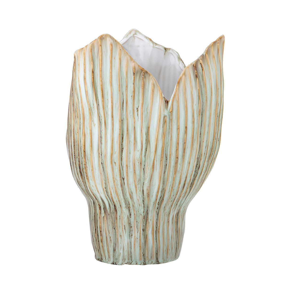 Bloomingville Mahira Vase, Grøn, Stentøj - Bloomingville - DesignGaragen.dk