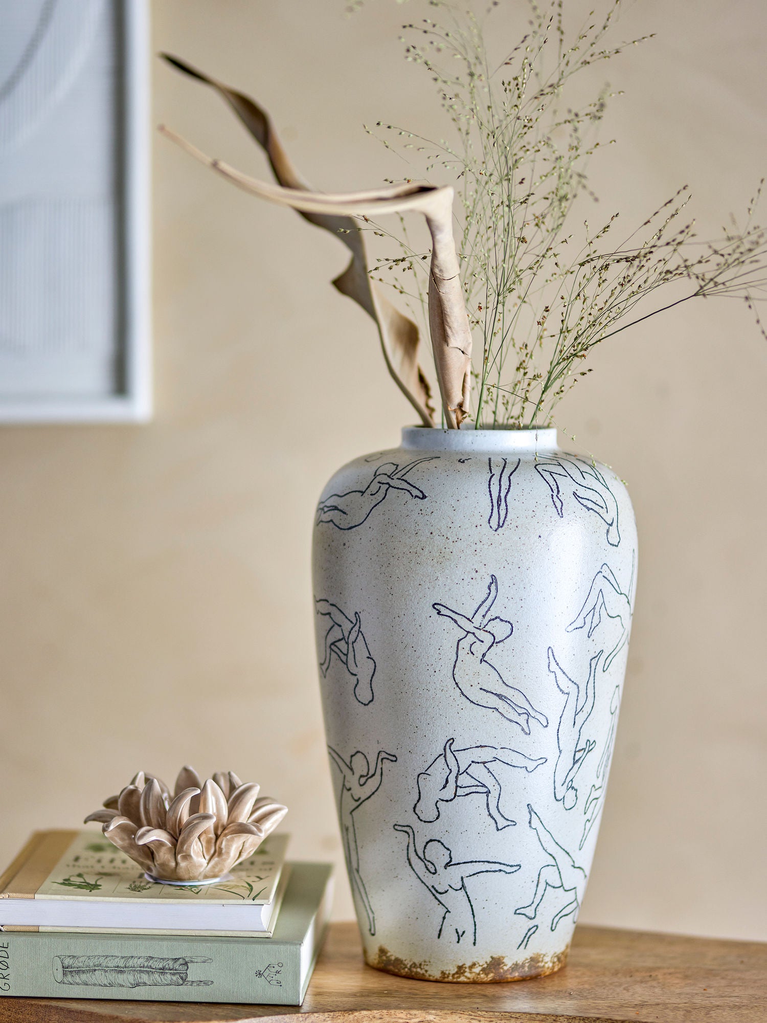 Bloomingville Adah Vase, Natur, Stentøj - Bloomingville - DesignGaragen.dk