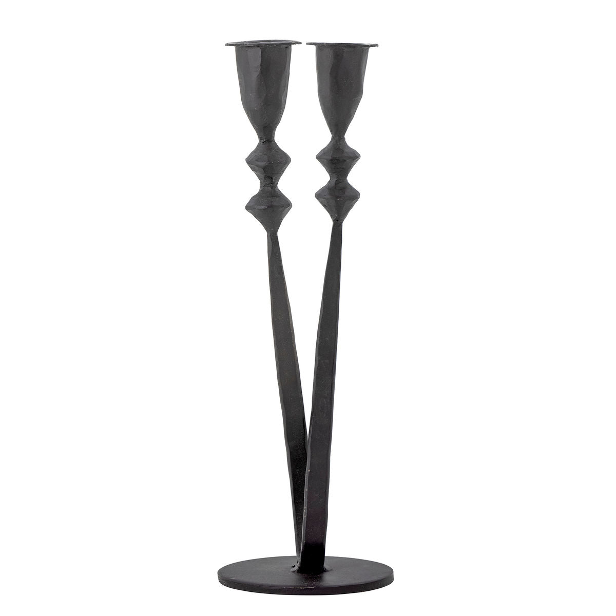 Creative Collection Penilla Candlestick, Black, Metal