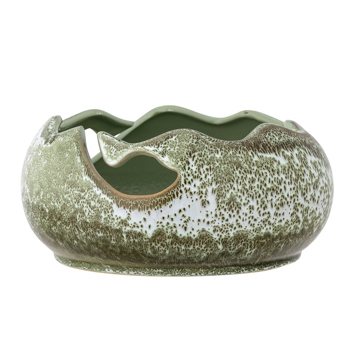 Bloomingville Leonas Deko Bowl, Green, Stoneware