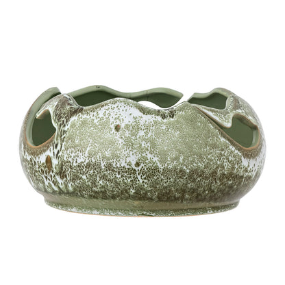 Bloomingville Leonas Deko Bowl, Green, Stoneware