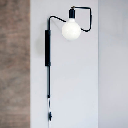 House Doctor-Wall Lighting, Swing, Black-L: 35 cm
