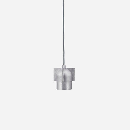 House Doctor Lamp, Akola, Brushed Silver-H: 12,5 cm, Dia: 9 cm