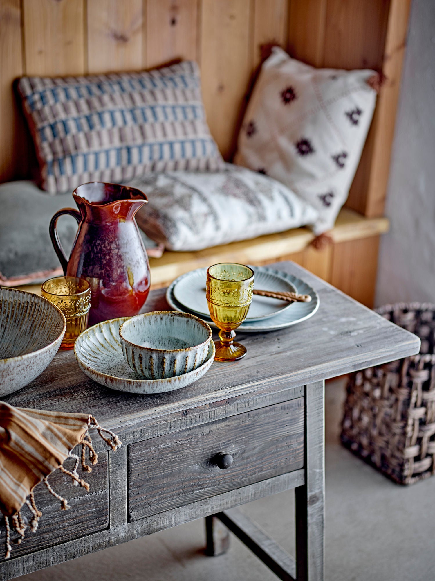 Creative Collection Camden Konsolbord, Natur, Reclaimed Pine Wood - Creative Collection - DesignGaragen.dk