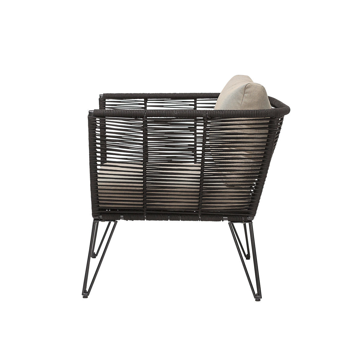 Bloomingville Mundo Lounge Stol, Sort, Metal - Bloomingville - DesignGaragen.dk