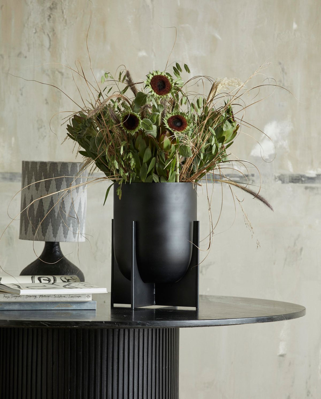 Cacela Plant Stand, M, Aluminium - Anthracite