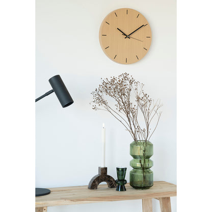 Ljusstake - Ljusstake i marmor, brun, 15x3,5x11 cm