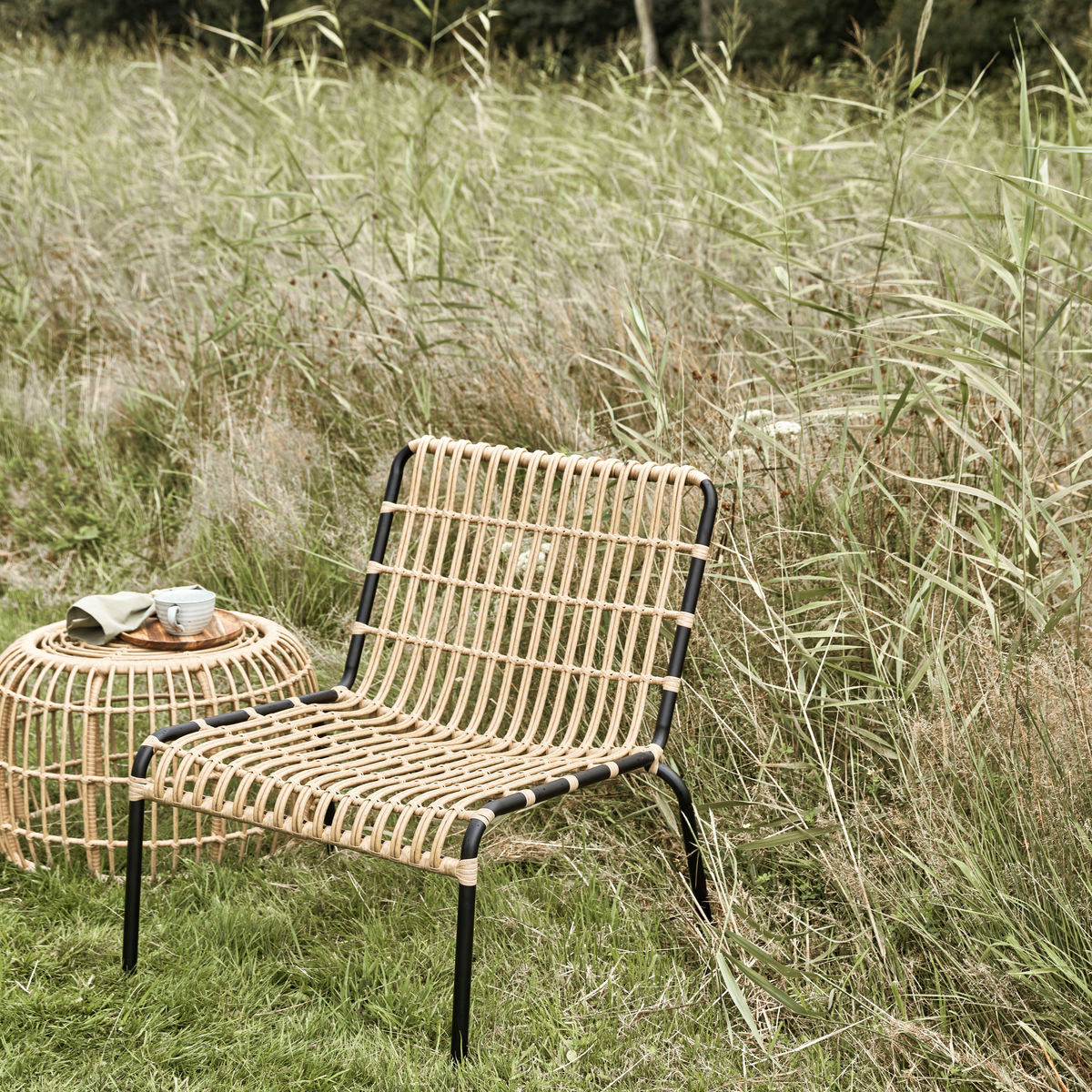 House Doctor Lounge Chair, Hdloka, Nature