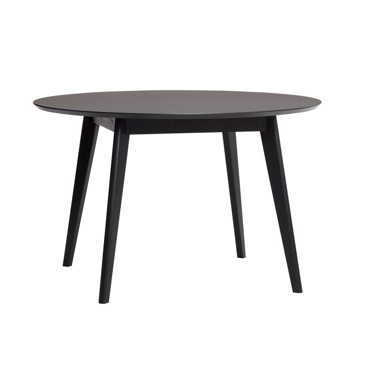 Hübsch - Stay Dining Table Round Black med laminattop Ø120xh76cm