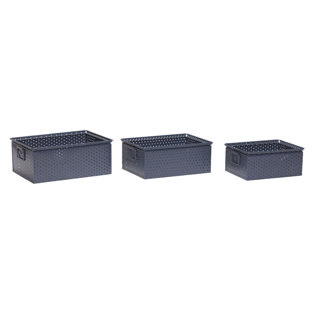 Hübsch Keepsake Storage Box Gray (uppsättning av 3)