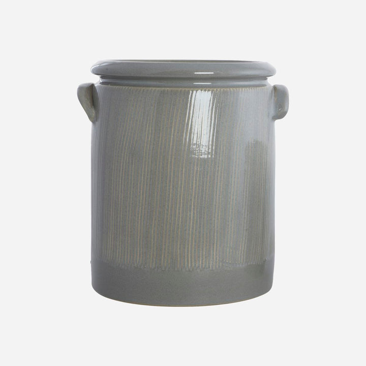 House Doctor Herb Pot, Pottery M, Light Gray-H: 24 cm, DIA: 20 cm