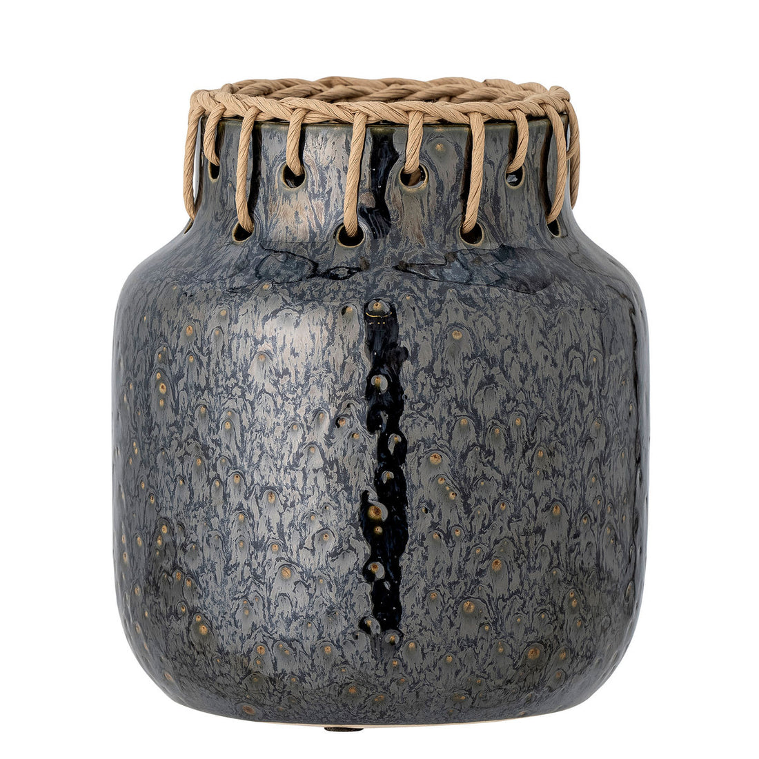 Bloomingville Janel Vase, svart, keramik