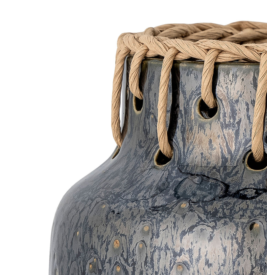 Bloomingville Janel Vase, svart, keramik