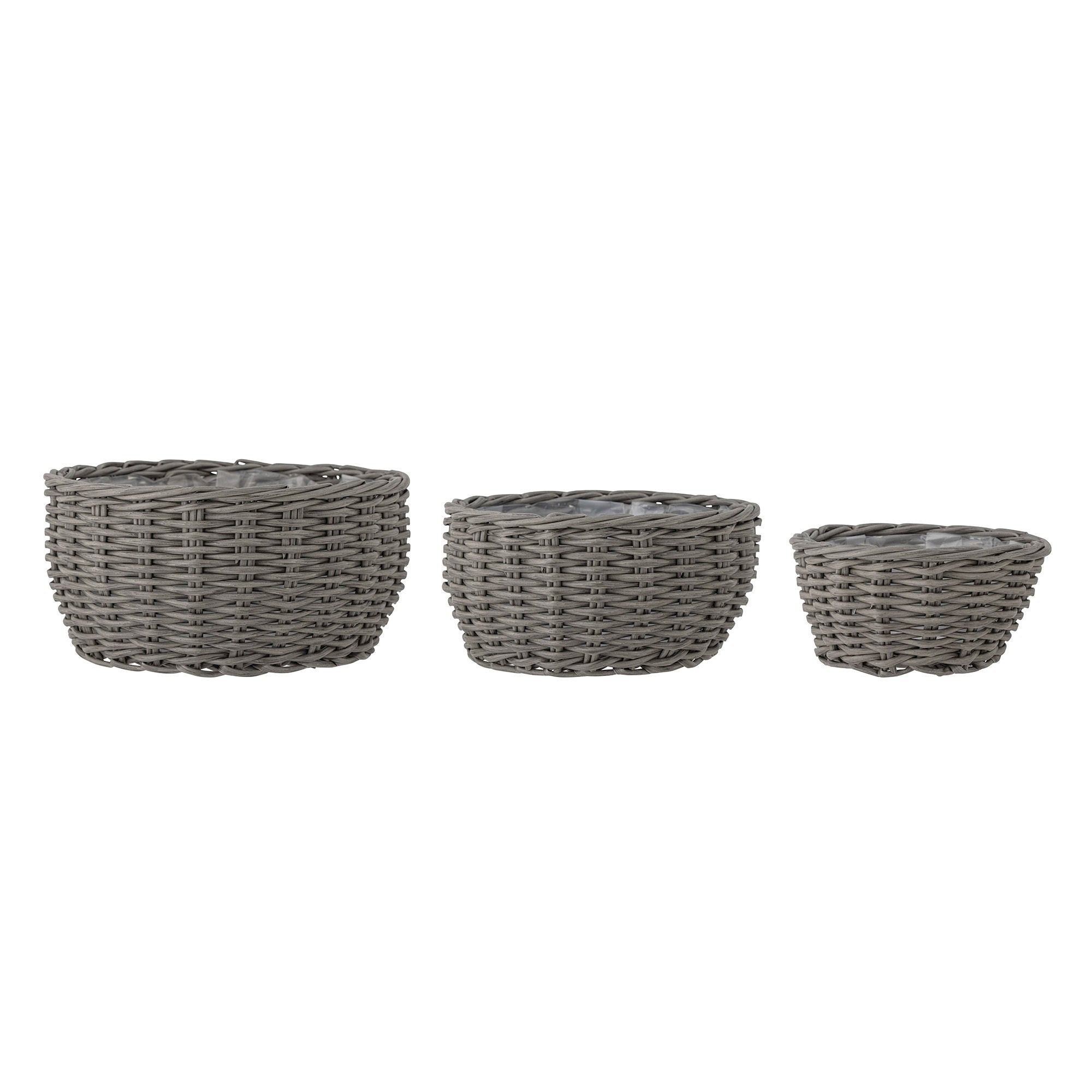 Bloomingville Fioria Urtepotteskjuler, Grå, Polyrattan - Bloomingville - DesignGaragen.dk