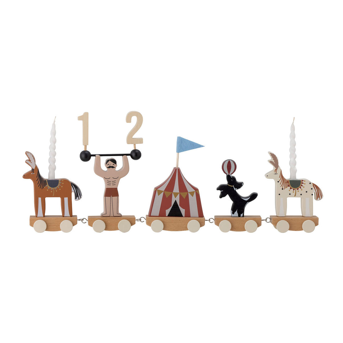 Bloomingville MINI Aley Birthday Decoration, Brun, FSC®100%, MDF - Bloomingville MINI - DesignGaragen.dk