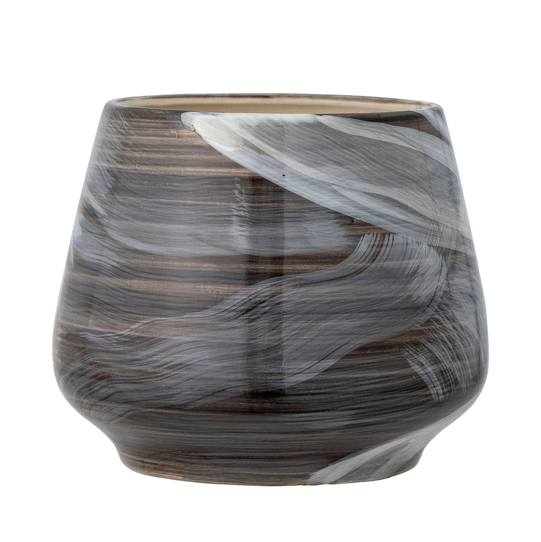 Bloomingville Skjalm Urtepotteskjuler, Brun, Stentøj - Bloomingville - DesignGaragen.dk