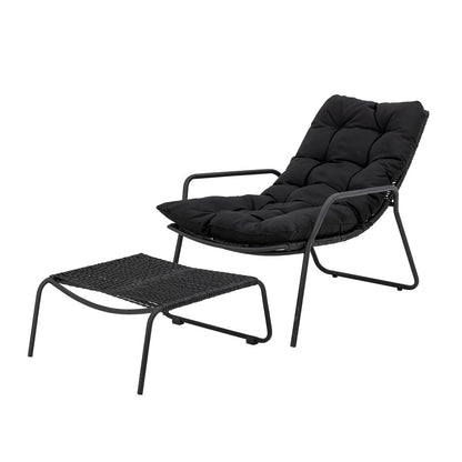 Bloomingville Boel Sun Lounger, svart, metall