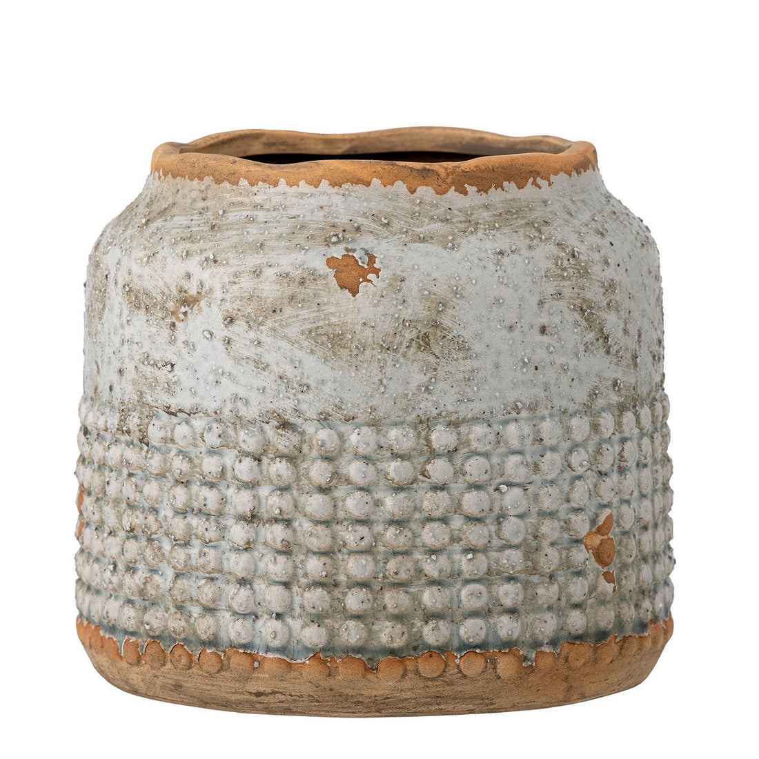 Bloomingville Apollo Deko Vase, Gray, Terracotta