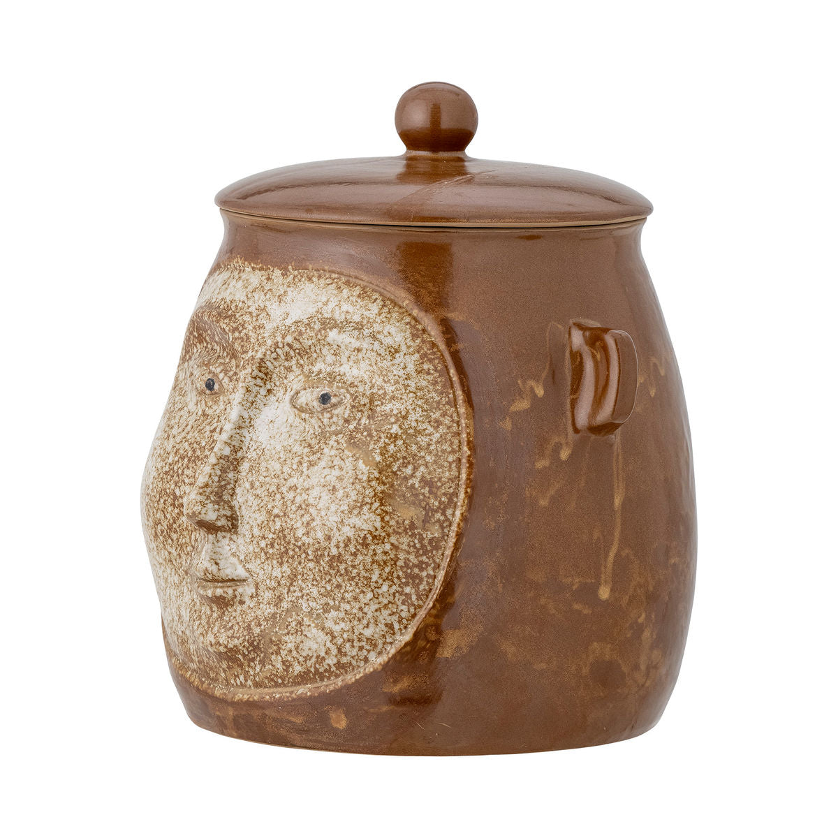 Creative Collection Avoe Pot w/Lid, Brown, Stoneware