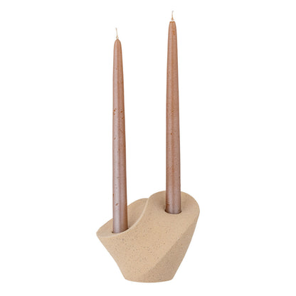 Bloomingville Brent -ljusstake, natur, stengods