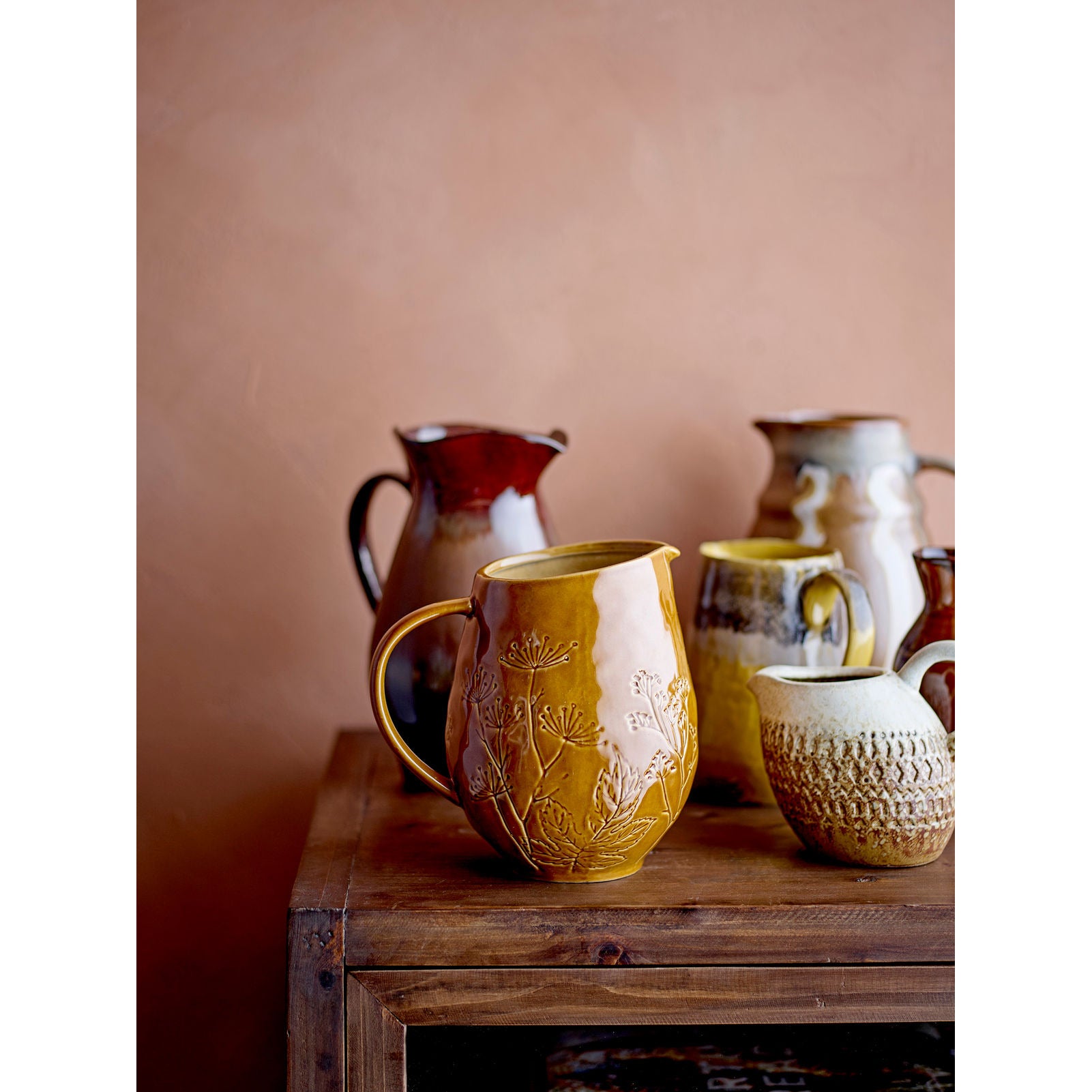 Creative Collection Bence Pitcher, Orange, Stoneware