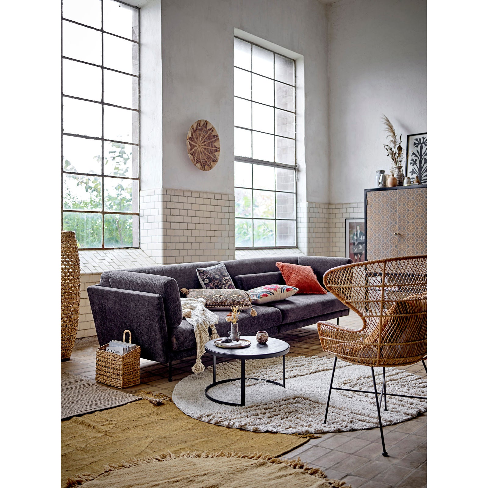 Bloomingville Izolde Gulv Lampe, Natur, Vandhyacint - Bloomingville - DesignGaragen.dk