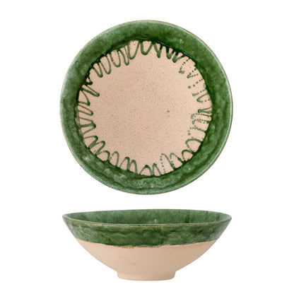 Bloomingville Moez Bowl, Green, Stoneware