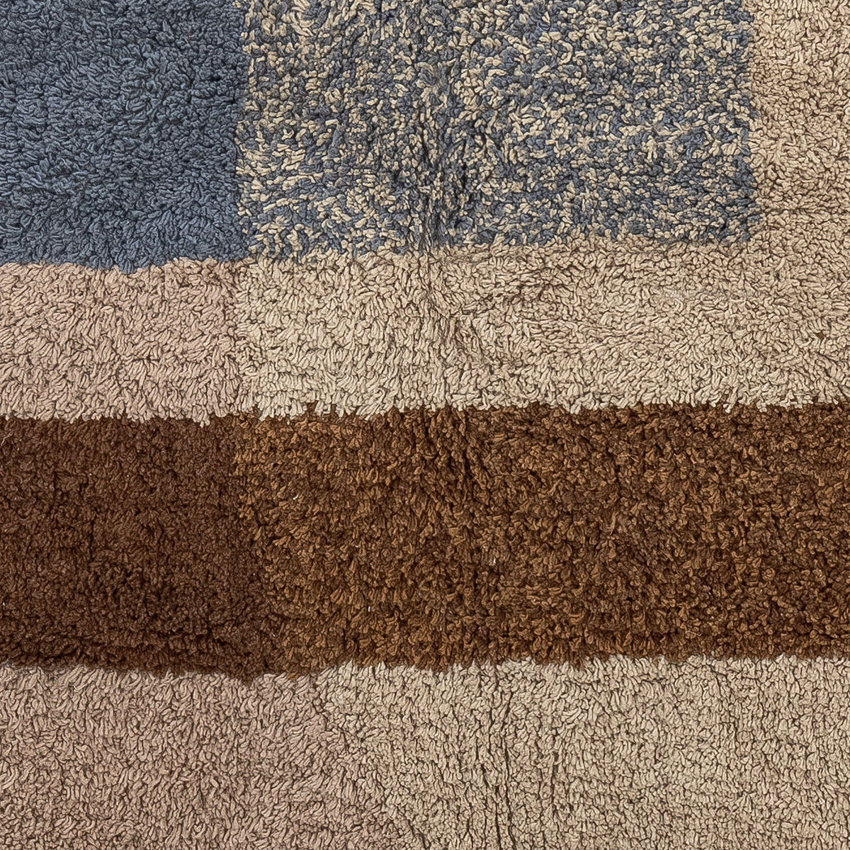 Bloomingville Zofia Tæppe, Brun, Bomuld L200xB140 cm - Bloomingville - DesignGaragen.dk