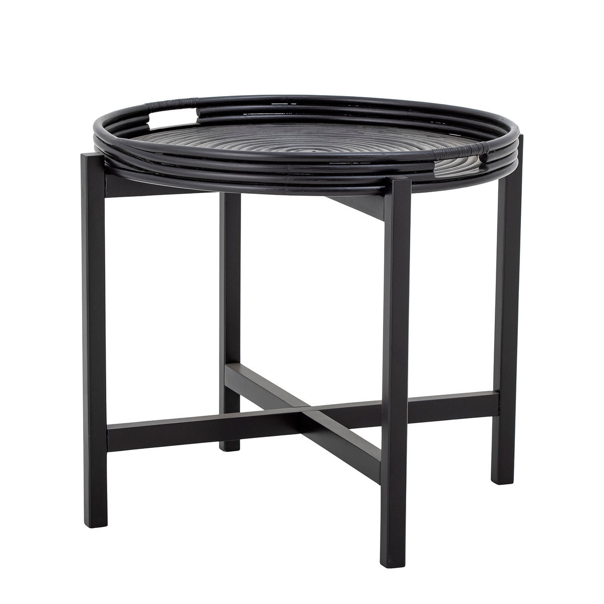 Bloomingville Milli Bakke Bord, Sort, Rattan - Bloomingville - DesignGaragen.dk