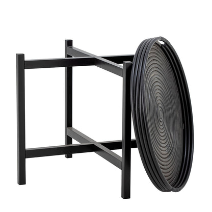 Bloomingville Milli Bakke Bord, Sort, Rattan - Bloomingville - DesignGaragen.dk