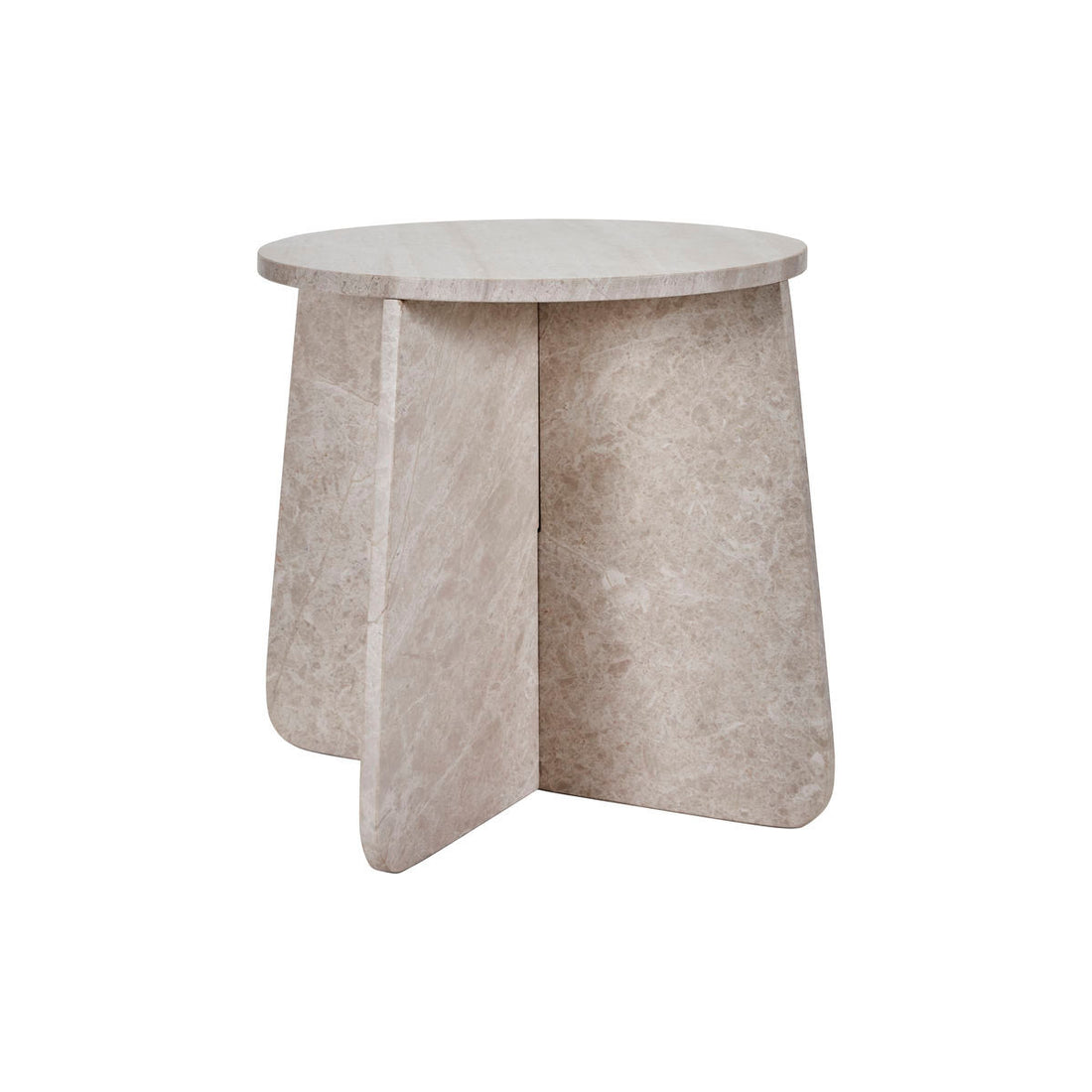 House Doctor Side Table, Marb, Beige