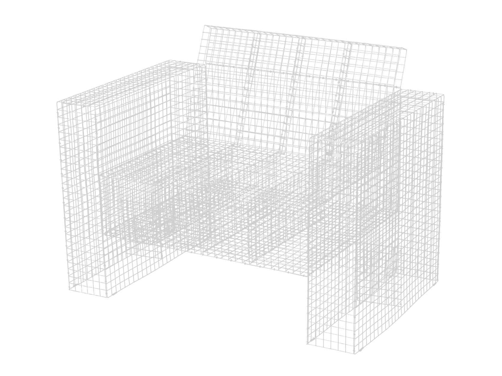 Kalager designtråd loungechair, vit